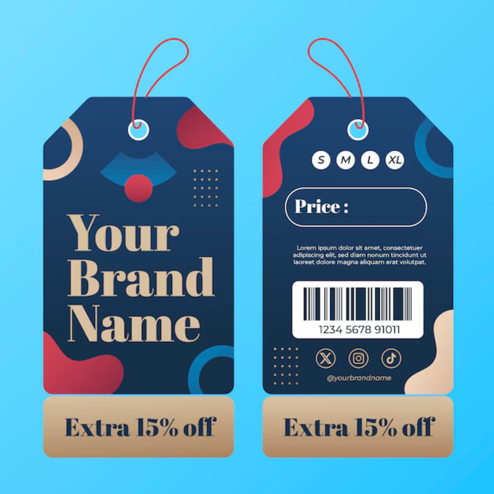 Hang Tag: Medium Size (48x84mm -1.88x3.3 Inch)