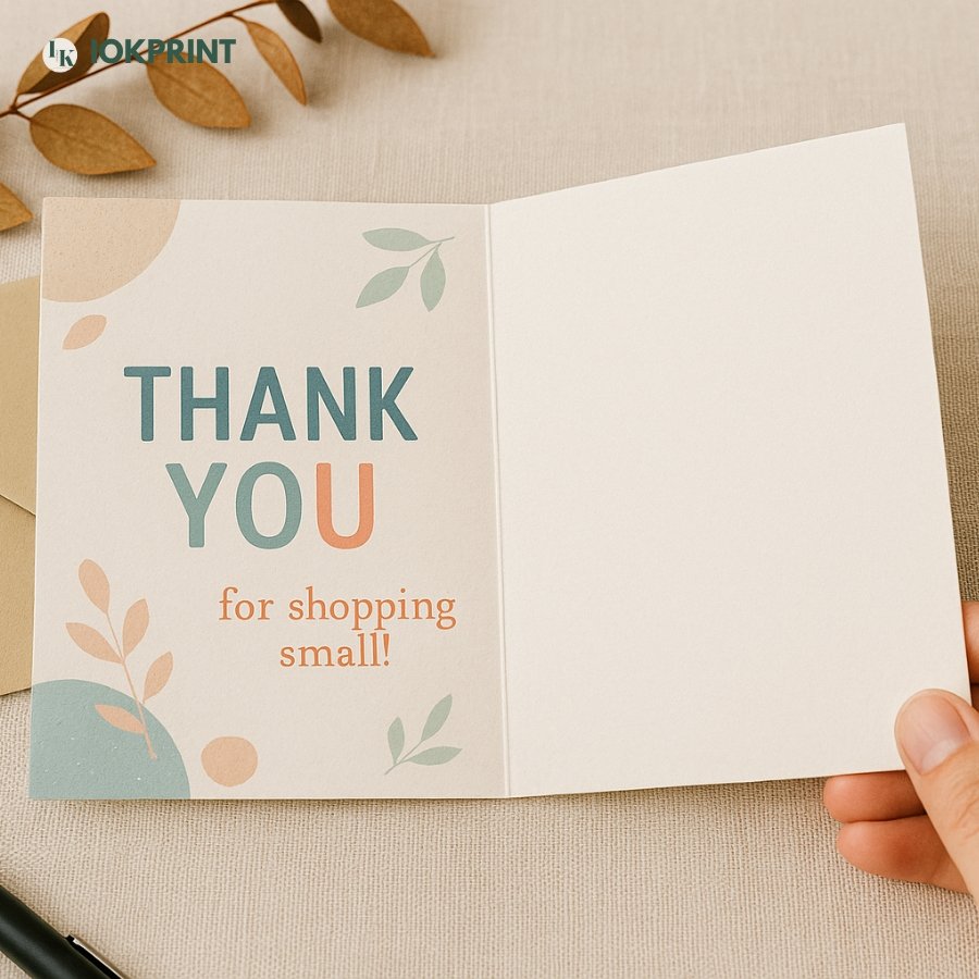 Folded Thank You Cards