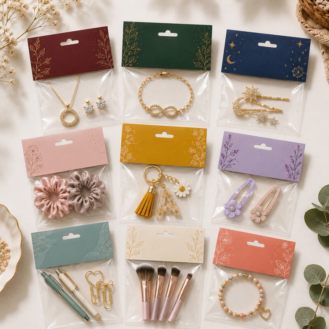 Custom Folded Header Cards
