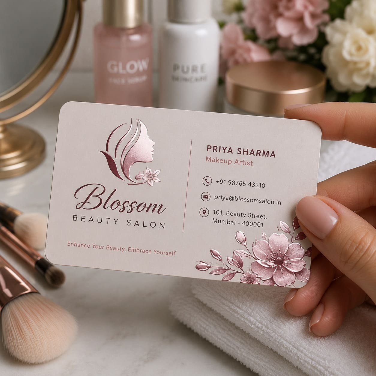 Round Corner Visiting Card