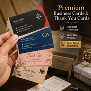 1000 Business Cards/Thank You Cards/ (Both Side printing-250 GSM) ₹ 699/-