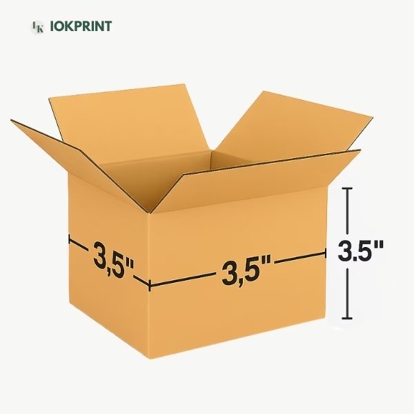 3-Ply Brown Corrugated Box 3.5 × 3.5 × 3.5 Inches | Shipping & Packaging Box