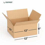 3 Ply Brown Corrugated Carton Box 12x10x8 inches