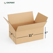 3 Ply Brown Corrugated Carton Box 11x6x5 inches