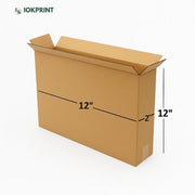 3 Ply Brown Corrugated Carton Box 12x2x12 inches