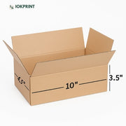 3 Ply Brown Corrugated Carton Box 10×4.5×3.5 inches