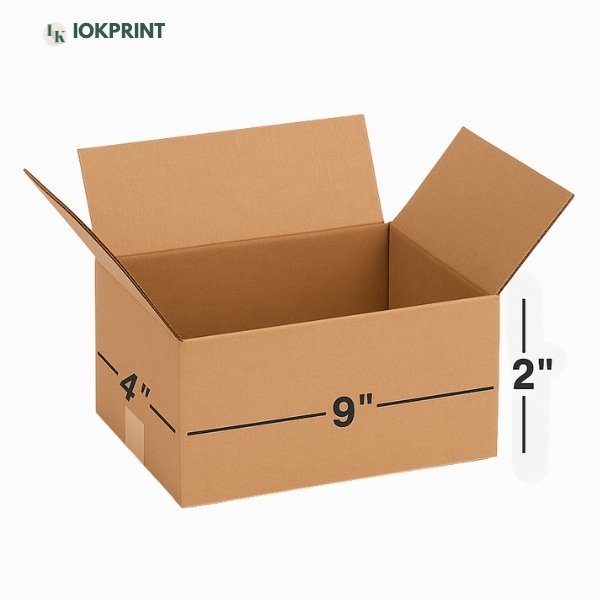 3 Ply Brown Corrugated Carton Box 9x4x2 inches