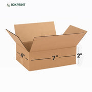 3 Ply Brown Corrugated Carton Box 7x4x2 inches