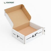 3-Ply White Flap Box 4.5x3x1 Inch | Ultra-Durable, Eco-Friendly Corrugated Packaging