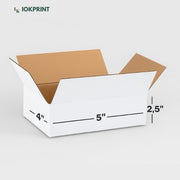 3 Ply White Corrugated Box – 5x4x2.5 Inches | Custom Packing Carton for Shipping & Storage