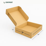 3-Ply Brown Flap Box 10X7X3.5 Inch | Ultra-Durable, Eco-Friendly Corrugated Packaging