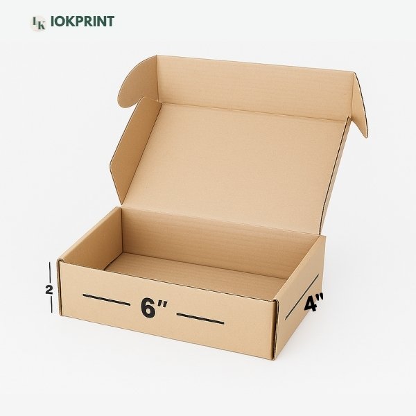 3-Ply Brown Flap Box 6x4x2 Inch | Ultra-Durable, Eco-Friendly Corrugated Packaging