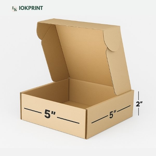 3-Ply Brown Flap Box 5x5x2 Inch | Ultra-Durable, Eco-Friendly Corrugated Packaging