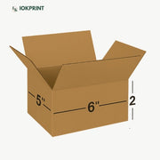 3 Ply Brown Corrugated Carton Box (6X5X2) inches