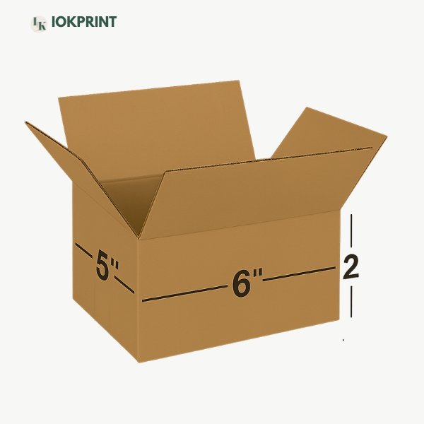 3 Ply Brown Corrugated Carton Box (6X5X2) inches