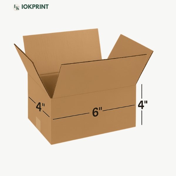 3 Ply Brown Corrugated Carton Box (6X4X4) inches