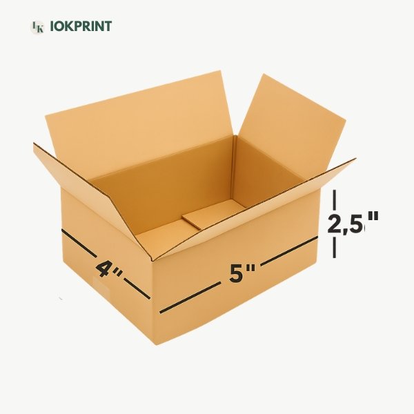 3 Ply Brown Corrugated Carton Box (5x4x2.5) inches