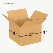 3 Ply Brown Corrugated Carton Box (4X4X4 inches)