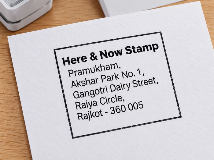 Shop & Business rubber stamp example