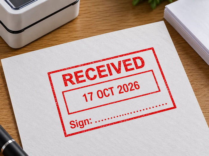 Professional Use rubber stamp example