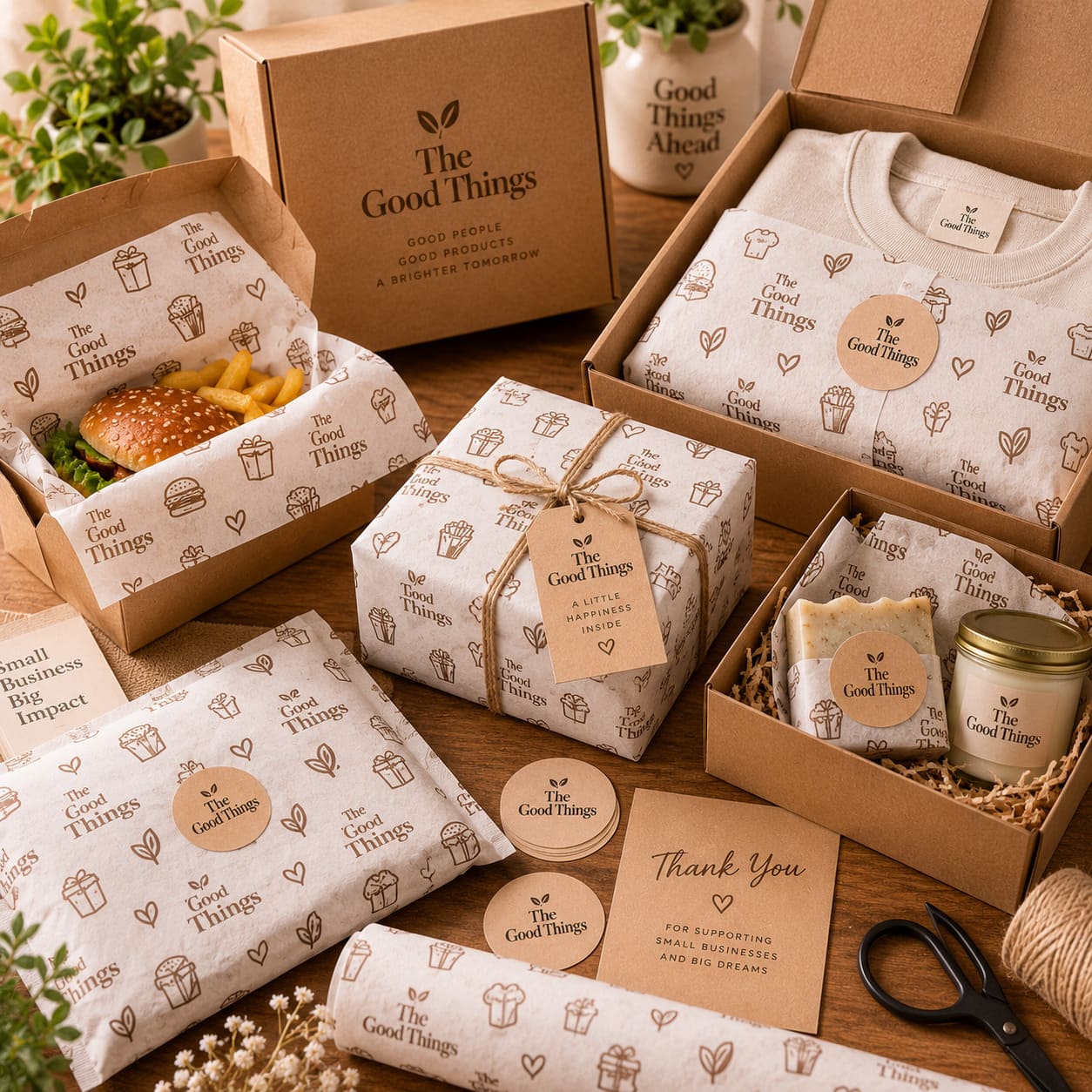 Custom Printed Butter Paper for Product Packaging