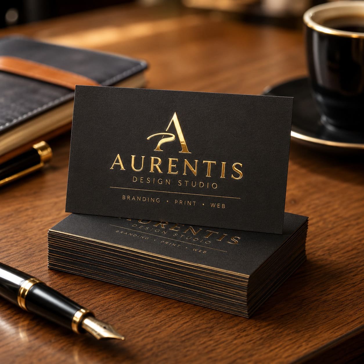 Raised Foil Visiting Cards