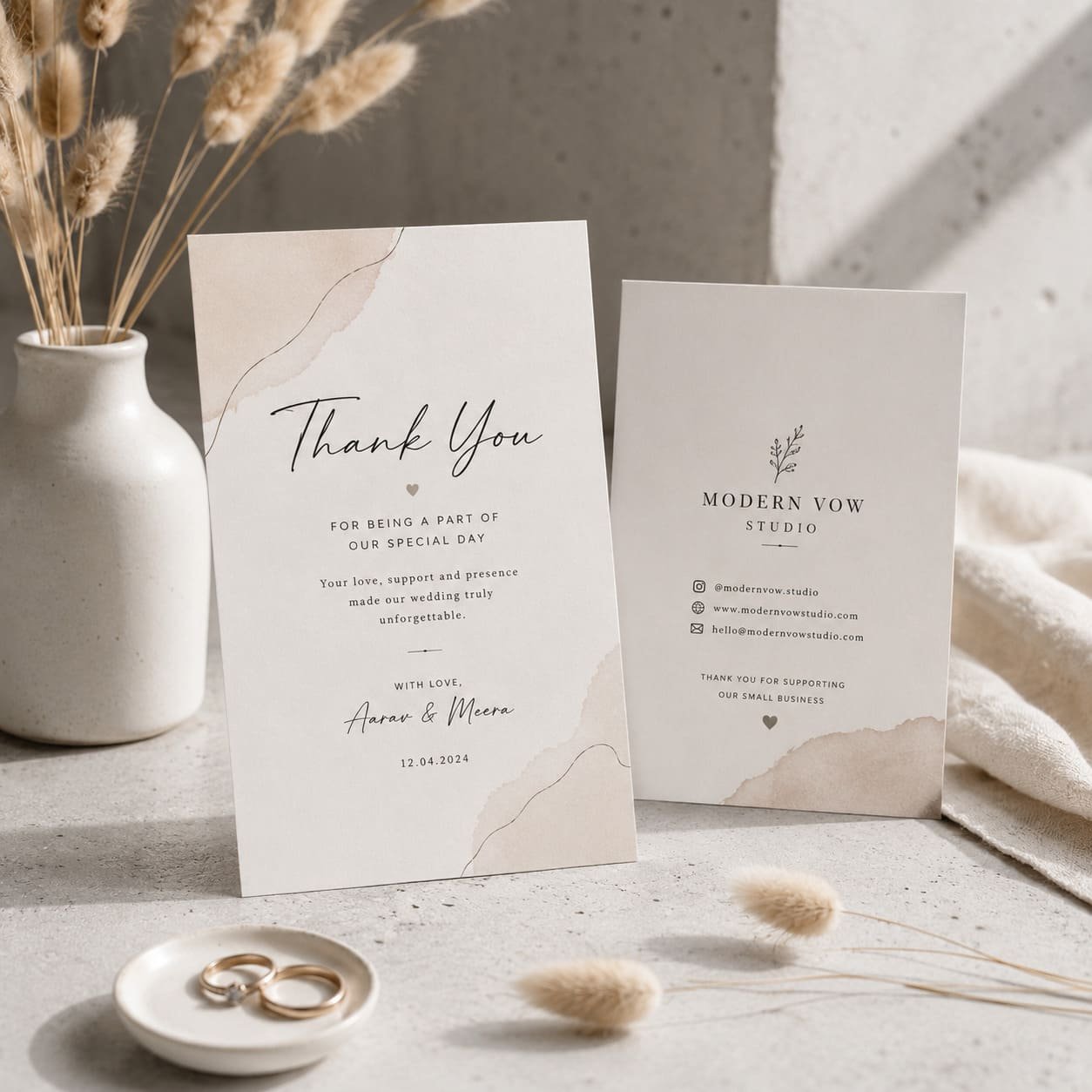 Wedding Thank You Cards