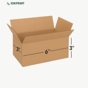 3 Ply Brown Corrugated Carton Box (6x3x3) inches