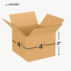 3 Ply Brown Corrugated Carton Box (4X4X3 inches)