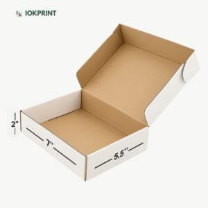 3-Ply White Flap Box 7×5.5×2 Inch | Ultra-Durable, Eco-Friendly Corrugated Packaging