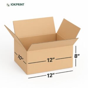 3 Ply Brown Corrugated Carton Box 12x10x8 inches