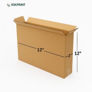 3 Ply Brown Corrugated Carton Box 12x2x12 inches