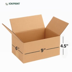 3 Ply Brown Corrugated Carton Box 9X6X4.5 inches