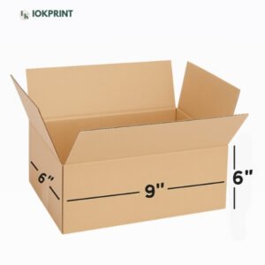 3 Ply Brown Corrugated Carton Box 9X6X6 inches