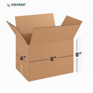 3 Ply Brown Corrugated Carton Box 8x4x8 inches