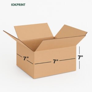3 Ply Brown Corrugated Carton Box 7X7X7 inches