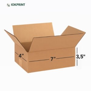 3 Ply Brown Corrugated Carton Box 7X4X3.5 inches