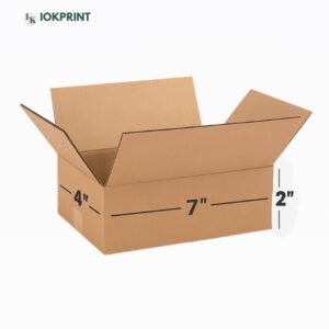 3 Ply Brown Corrugated Carton Box 7x4x2 inches