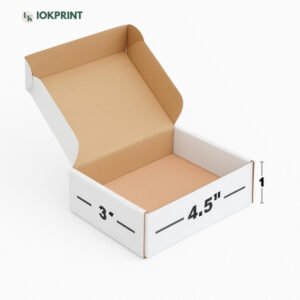3-Ply White Flap Box 4.5x3x1 Inch | Ultra-Durable, Eco-Friendly Corrugated Packaging