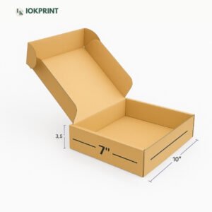 3-Ply Brown Flap Box 10X7X3.5 Inch | Ultra-Durable, Eco-Friendly Corrugated Packaging