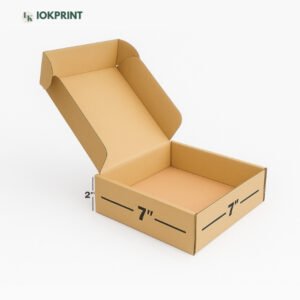 3-Ply Brown Flap Box 7x7x2 Inch | Ultra-Durable, Eco-Friendly Corrugated Packaging, design your own business cards online