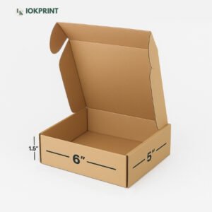 3-Ply Brown Flap Box 6x5x1.5 Inch | Ultra-Durable, Eco-Friendly Corrugated Packaging