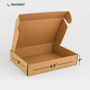 3-Ply Brown Flap Box 4.5x3x1 Inch | Ultra-Durable, Eco-Friendly Corrugated Packaging, design your own business cards online