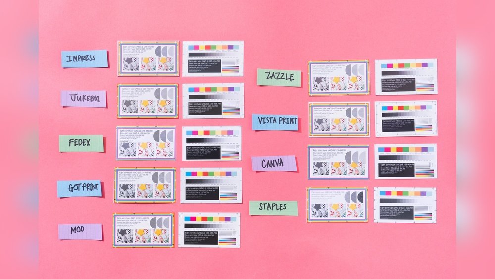 canva business card printing options