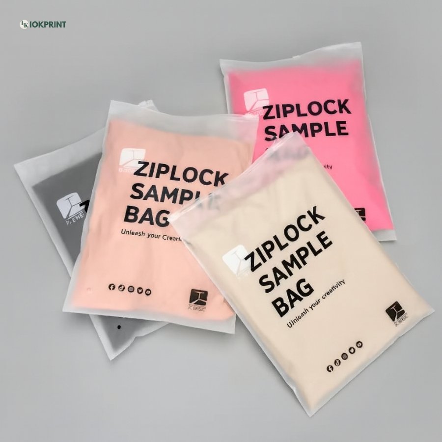 Custom Frosted Slider Zipper Bags