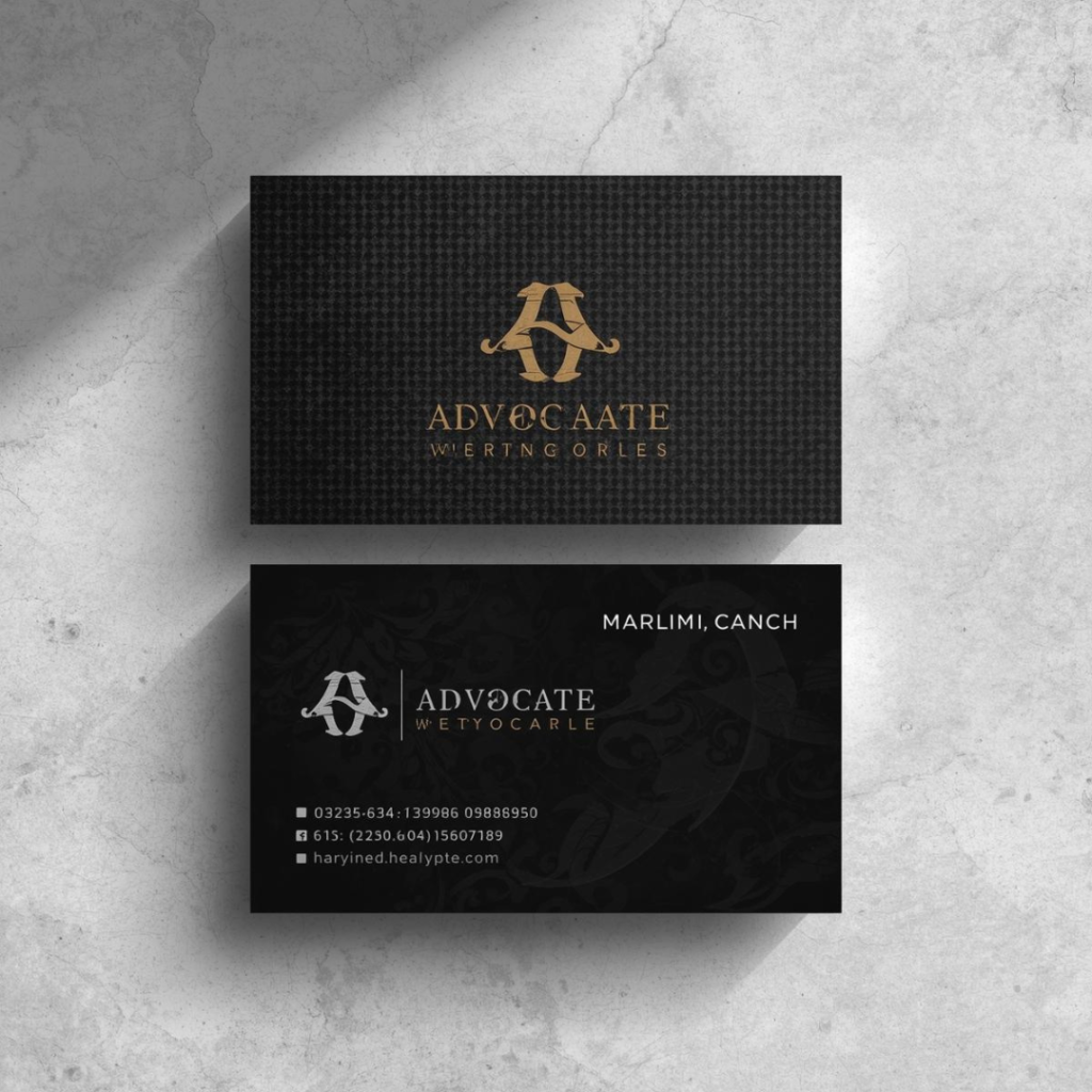 Advocate Visiting Card