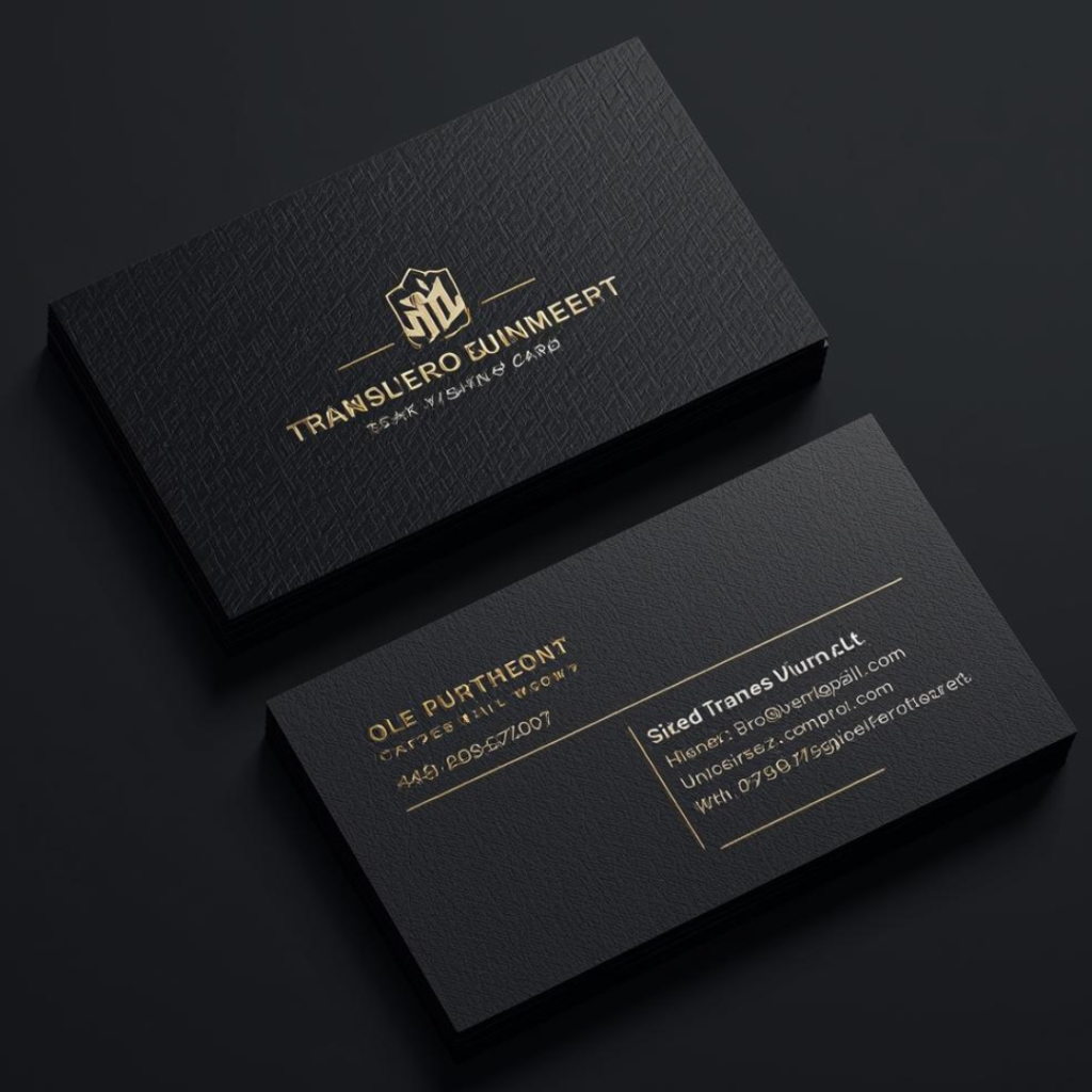 transport visiting card