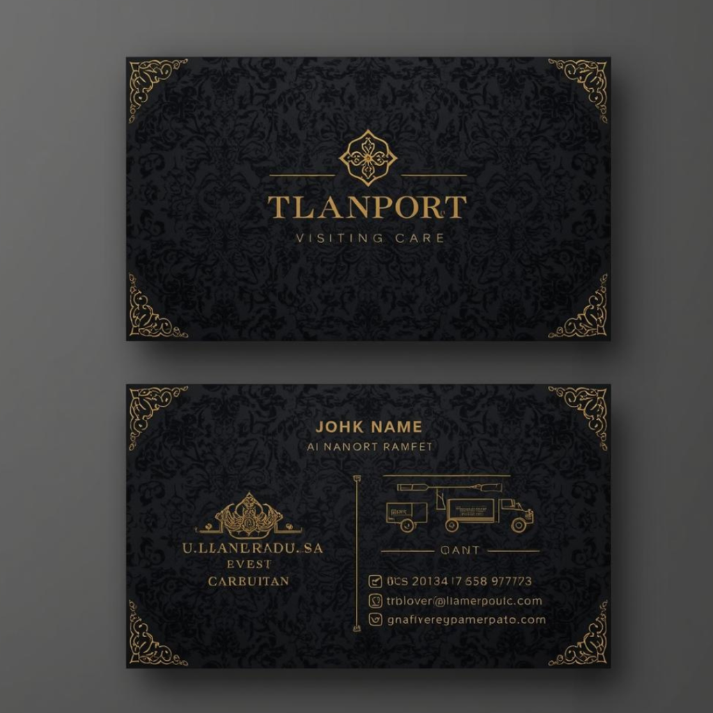 transport visiting card