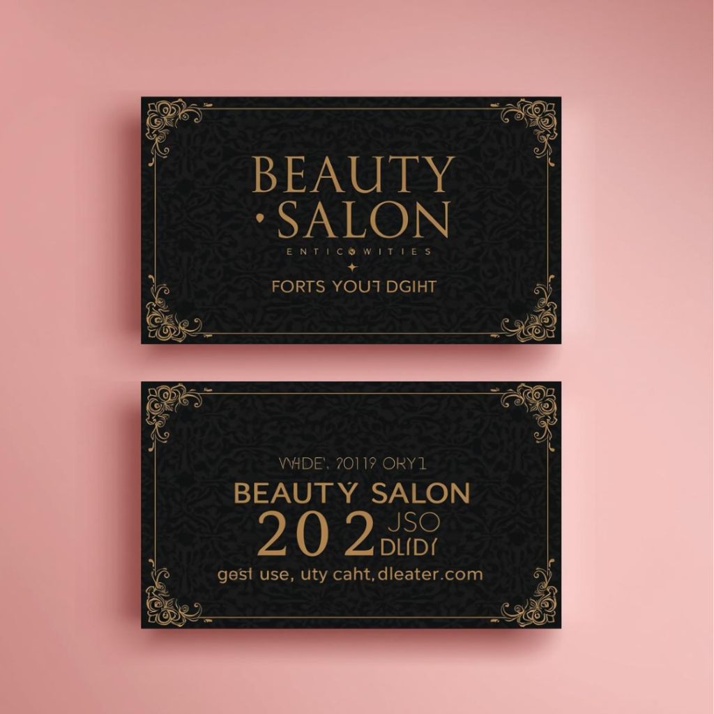 Beauty Salon Visiting Card