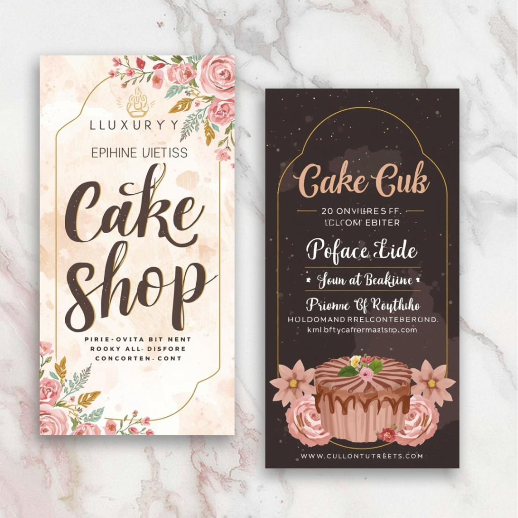 Cake Shop Visiting Card